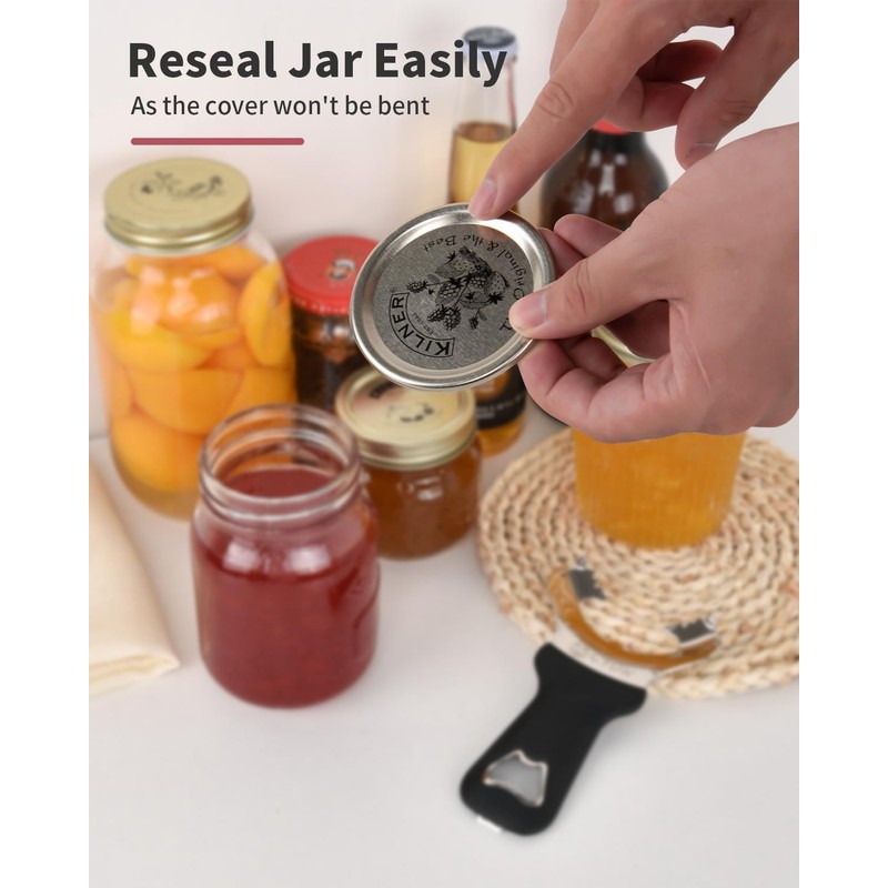 CYDW Mason Jar Opener Tool with Soft Touch Handle, No