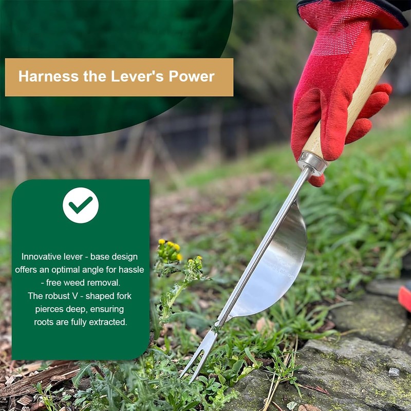 Weed Puller, Hand Weeder Remover Mower Tool, Stainless Steel Y