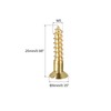 sourcing map Wood Screws M5 x 25mm Slotted Flat Head