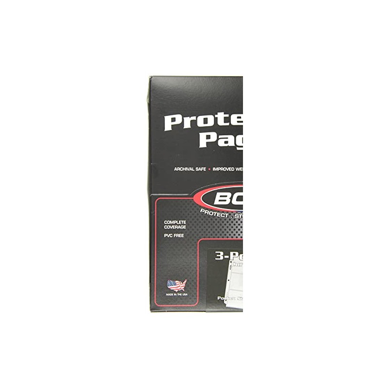 BCW Pro 3-Pocket Currency Page - 100 ct | Archival