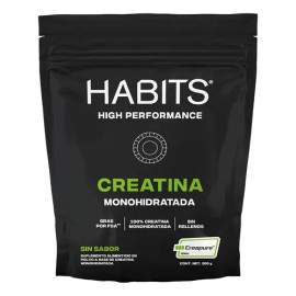 Creatina Monohidratada Habits High Performance 300g Sin Sabo                                                                                          