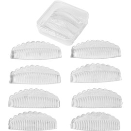 4 pares de herramientas para permanente de pestañas, Transparent Eye Shapes Slip Salon Set, silicona de grado, temperatura estable, ideal para maquilladores de viaje