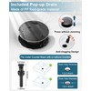 HOIGY Waterfall Bathroom Faucet Oil Rubbed Bronze, Brass 4 Ins