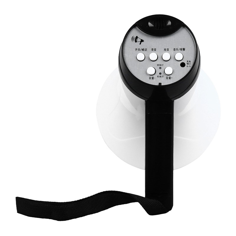 Handheld Megaphone Loud Rechargeable Support Recording Portable Bullhorn for Broadcasting