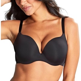 Panache Women's 365 Plunge Bra | Black 36GG | Deep V Bra, No-Show Backless Plunge Bra, Supportive & Comfortable for Dresses