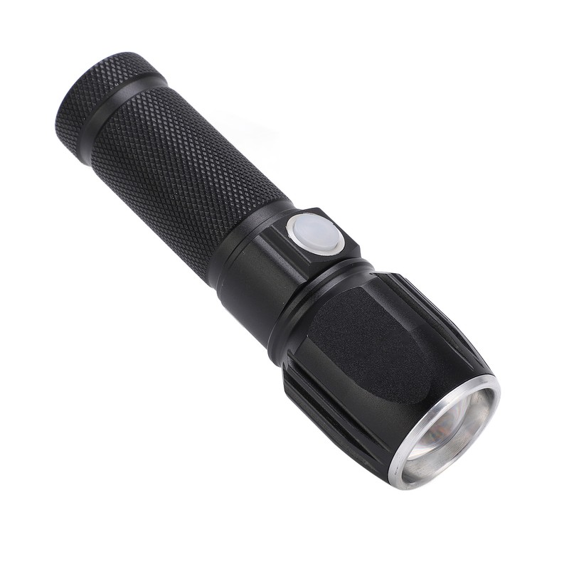 Flash Light P01 Portable Waterproof Black Handheld Flashlights with Data