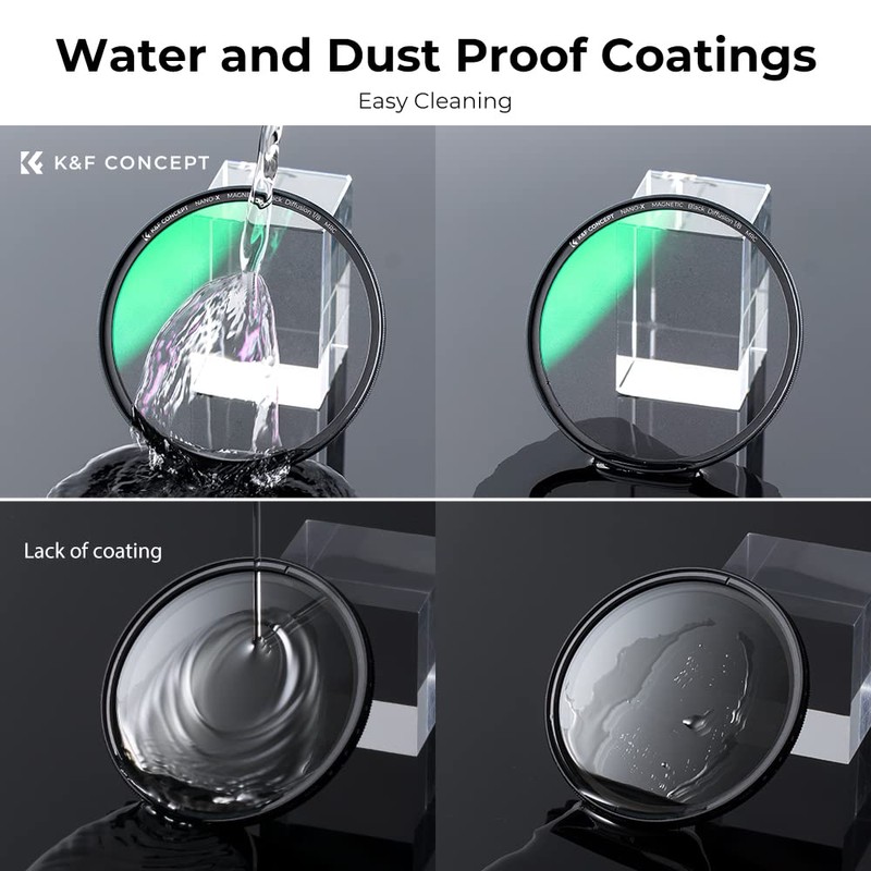 K&F Concept Nano X-Series Black-Mist 1/8 Magnetic Filter Black Promist
