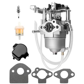 Carburetor Fit for Powermate PM2200i 2200W Inverter Generator, Engine Carb Tune Up Kit with Fuel Filter Spark Plug Gaskets Fuel Cap