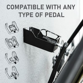 MIGHTY ENGINEERING OPENPEDAL Bicycle Wall Mount - Pedal Suspension for MTB, Road Bike and E-Bike