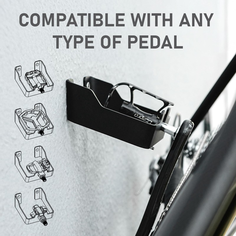 MIGHTY ENGINEERING OPENPEDAL Bicycle Wall Mount - Pedal Suspension for