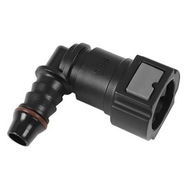 JNNJ Pack of 2 Car Quick Coupling for Fuel Lines, Fuel Line Quick Release Plastic Connector, Angled 90 Degrees, 7.89 mm ID6 Elbow Head, Durable