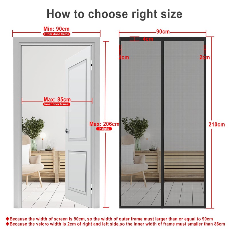 Magnetic Fly Screen Door