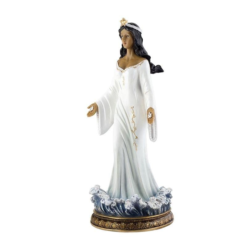 DRW Yemaya Figurine Standing White 40 cm High, Multicoloured, Standard