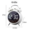 Justup Alarm Clock, Digital Alarm Clock with Large LED Display,