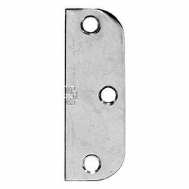 CRL 3-1/2" Satin Chrome Hinge Filler - 5/8" Radius by CR Laurence