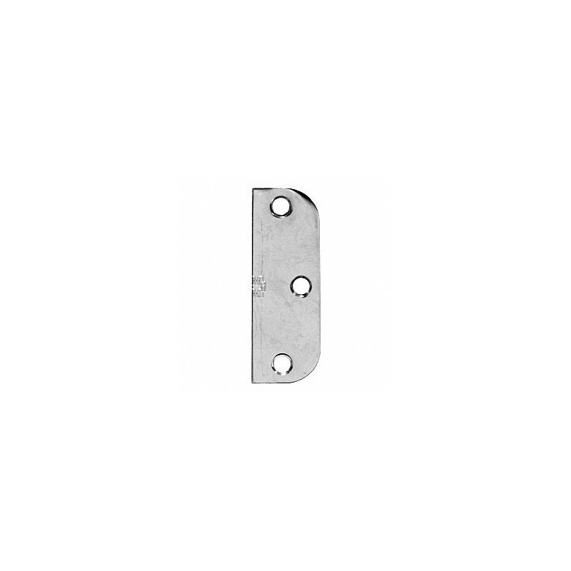 CRL 3-1/2" Satin Chrome Hinge Filler - 5/8" Radius by