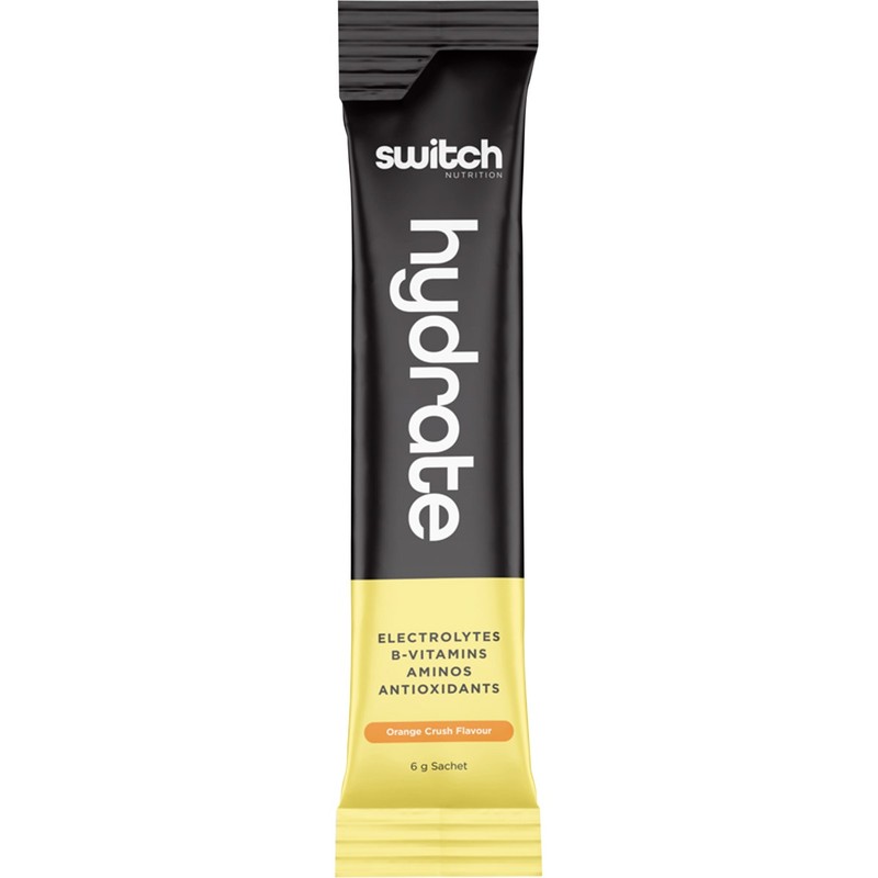 SWITCH NUTRITION Hydrate Electrolytes No Added Sugar Orange Crush 20x6g