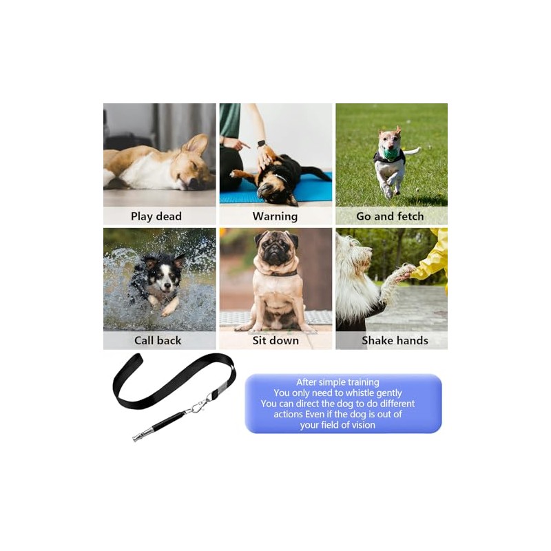 2 Pack Dog Whistles to Stop Neighboring Dog Barking, Professional