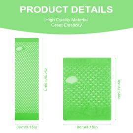 Yolev 2 Pairs Long Fingerless Fishnet Gloves Fingerless Short Fishnet Gloves Fishnet Mesh Fingerless Gloves 80s 90s Party Costume Accessories for Women and Girls (Fluorescent Green)