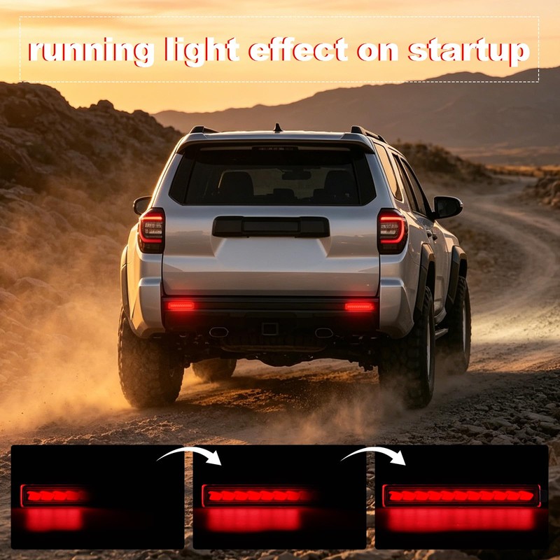 Auto Rear Bumper Reflector Brake Lights fit For 2025 2026