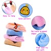 4-Pack Cute Cartoon Hand Towels, Soft & Absorbent 25x25cm Cotton
