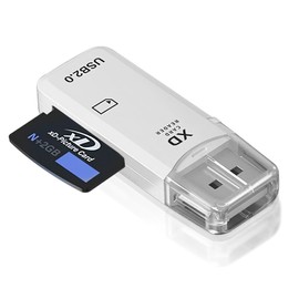 USB XD Card Reader For Fuji Olympus Cameras 128GB USB 2.0 XD Camera Memory Card Reader Adapter Up to 480MBs Easy to Read XD Picture Photo Card Reader Compatible with Windows Mac Plug and Play White