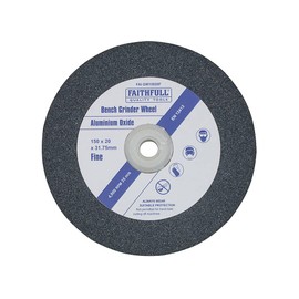 Faithfull FAIGW15020C Bench Grinding Wheel Alox 150mm x 20mm Coarse