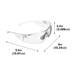 Allen Company Protector Shooting Safety Glasses, Clear Lenses, ANSI Z87.1+ & CE Rated