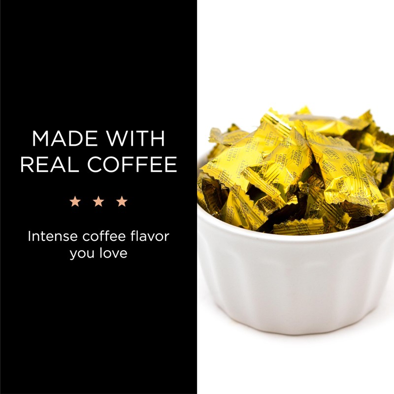 Liberty Bell Black Coffee-Flavored Caffeinated Hard Candy (1 Pound -