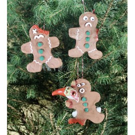 Ginger-Dead Men - Missing Foot with Zombie Gnome (Christmas Ornament)