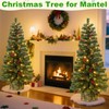 AMENON 2 Pack 4 Ft Artificial Christmas Entrance Tree in