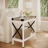 ZEXVIDA Narrow Side Table, End Table,Sofa Side Table, End Table