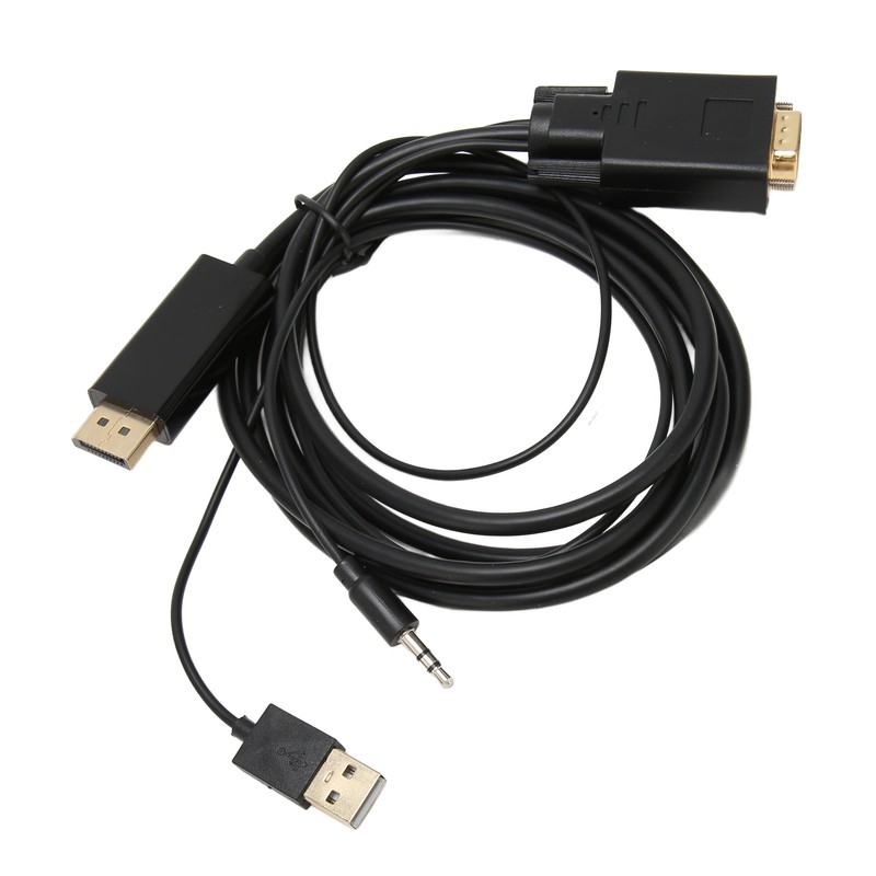VGA to DP Connector Cable HD Video Converter Cable with