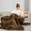Edenleaf Leopard Print Blanket Fleece Throw Blanket for Bed Sofa