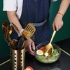 Gold Cooking Spoon, Berglander Stainless Steel Solid Serving Spoon Titanium
