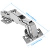 4 Pack 175 Degree Frameless Cabinet Doors Hinges, Frameless Full