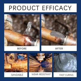 Strong Foundry Glue, Metal Repair Glue, High Temperature Resistant Casting Repair, Premium Liquid Welding Filler for Metal Defects and Repairs (85ml,2Pcs)