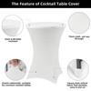 YpbbyKit Cocktail Table Cover Tablecloth for Bar Pub Round Bar