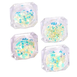 Healvian Nail Art Decorations Creative Sequin Material for Manicure Unique Nail Decor Supplies for Professionals and Home Use Easy to Apply Fun for