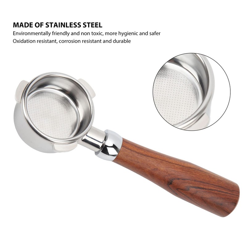 Pssopp Portafiltro sin Fondo 54mm, Portafiltro Naked con Mango de