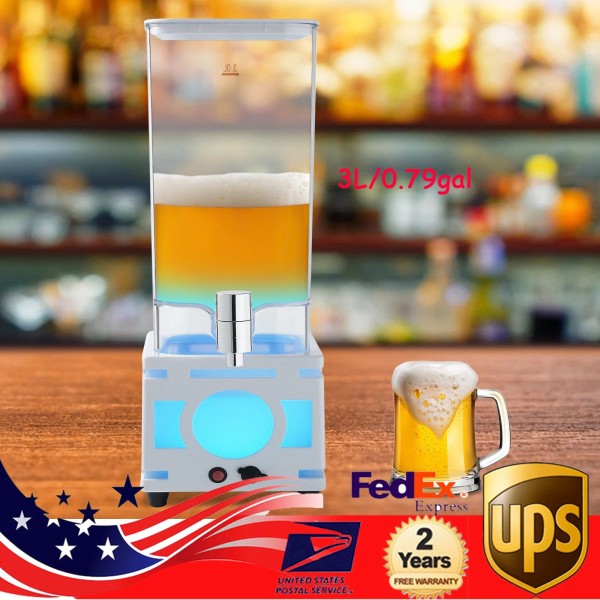 Unbranded 3 Litre Large Clear Beverage Drinks Dispenser With Tap