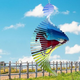 Aoedelyart Horse Wind Spinners for Yard and Garden,Creates a Galloping Horse Effect,15In 3D Outdoor&Indoor Hanging Kinetic Yard Art Decor Wind Sculpture,Horse Gift for Women/Mother/Father/Men/Unisex