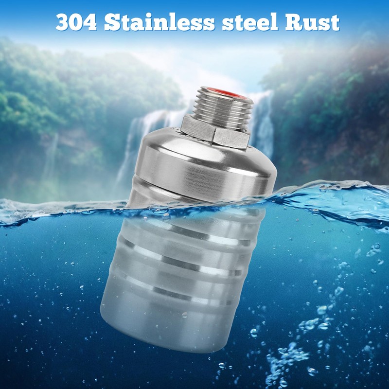 Schwimmerventil 1/2" oder 3/4" Automatisches Wasserstandskontrollventil, 304 Edelstahl Automatisches Befüllen