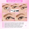 CALAILIS Individual Eyelashes, 132 Pieces, DIY Cluster Eyelashes, D Curl,