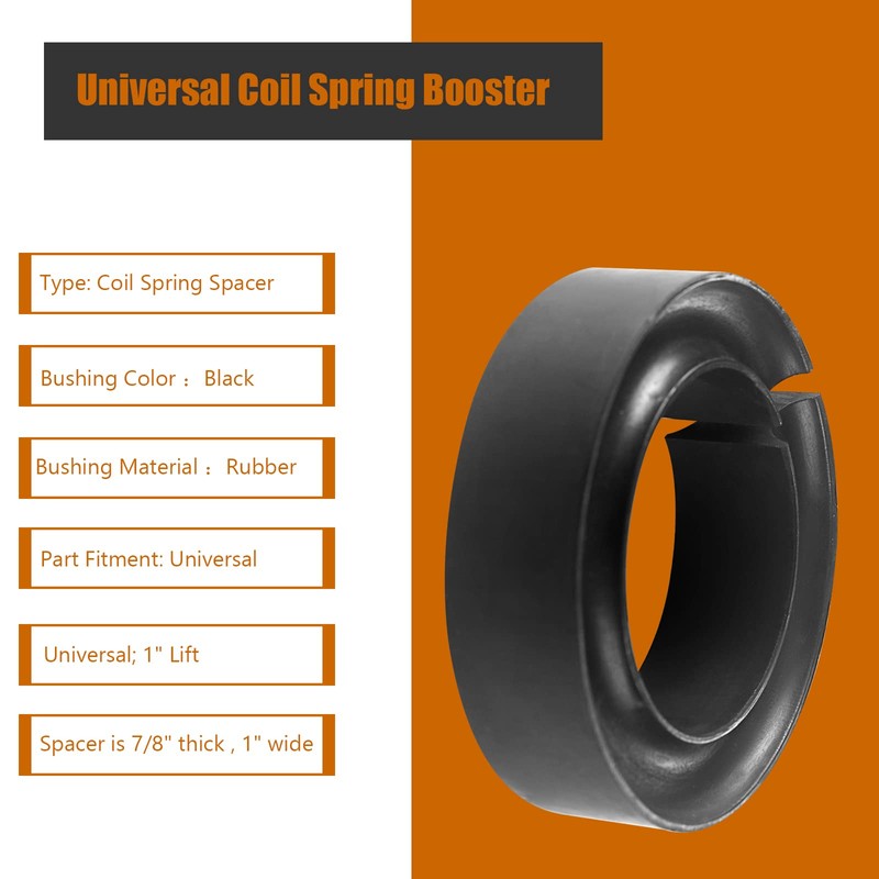 WINTOWIN Universal Coil Spring Booster,Rubber Coil Spring Spacer for for