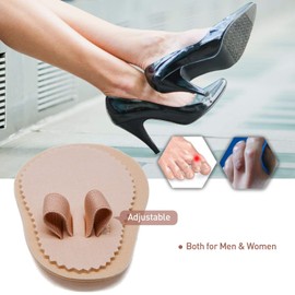 Toe Splint & Straightener, Adjustable Loops Hammer Toe Correctors Brace w/ Slip-on Cushion Metatarsal Pads for Claw Curled & Crooked Toes - Support Guard for Pre Post Surgery (2 loops 1 pair)