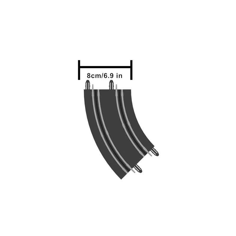 AGM MASTECH Extension Set #2-8 Piece Curved Track Expansion Accessory