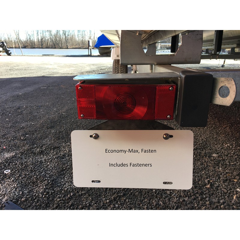 SurePlate TM Trailer/Truck EM16002 Rubber License Plate Holder Bracket, Economy-Max,