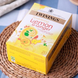 Twinings Tea From Grosvenor, Tea Lemon Ginger, 20 Count