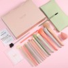Set de brochas Docolor DO-N1718 de maquillaje coloridas 17 piezas